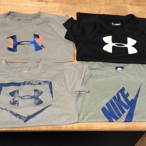 ❤️ Bundle of 4️⃣. NIKE AND UNDERARMOUR TSHIRTS.